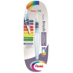 PENTEL - Aquash Brush Pennello con serbatoio punta piatta 6 mm