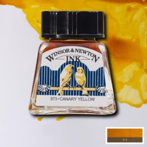 WINSOR & NEWTON - Inchiostro di China 14 ml Giallo Canarino 973