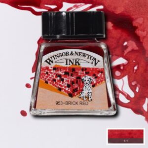 WINSOR & NEWTON - Inchiostro di China 14 ml Mattone Rosso 953