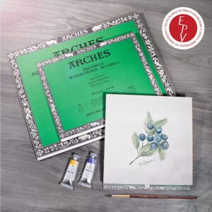 ARCHES - Blocco carta per acquerello 20 fogli 100% cotone 300 gr grana fina 23x31 cm