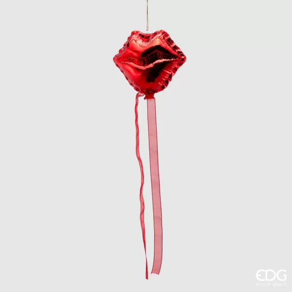 EDG - Decorazione da appendere palloncino Labbra bordeaux