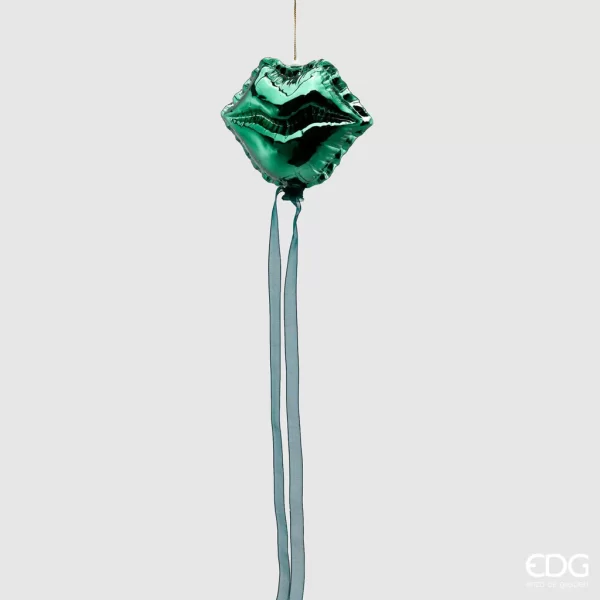 EDG - Decorazione da appendere palloncino Labbra verdi