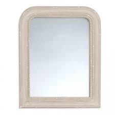 BLANC MARICLO' - Cornice specchio bordo anticato avorio in resina