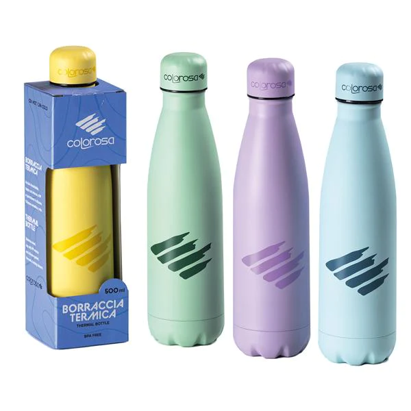 COLOROSA - Borraccia in acciaio 500 ml