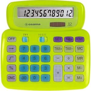 SOFTY OSAMA - Calcolatrice gialla con tasti colorati