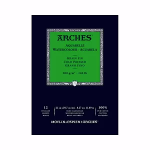 ARCHES - blocco disegno artistico ad acquarello grana fino