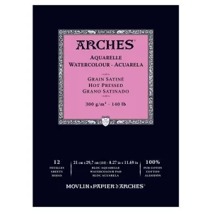 ARCHES - blocco acquerello 12 fogli 300g A4