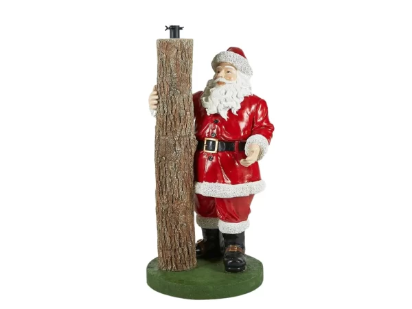 EDG - Base per Albero di Natale Babbo natale in poliresina