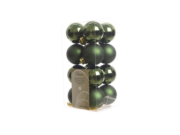 DECORIS - palline di natale verde pino