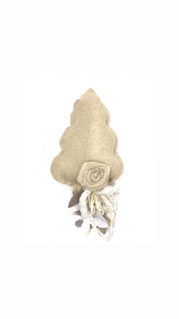 BLANC MARICLO' - decoro albero in feltro