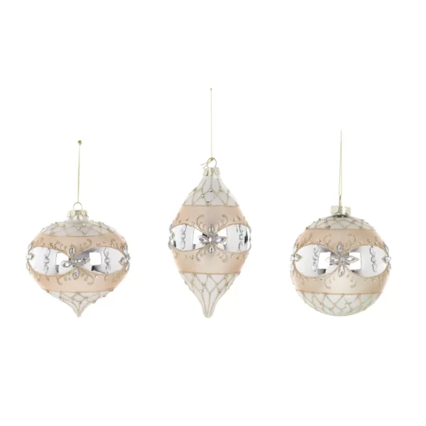 BLANC MARICLO' - sfera oro con strass 10 cm
