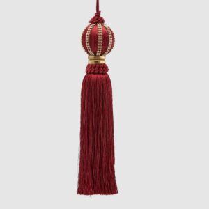 EDG - Pallina con nappa bordeaux con strass