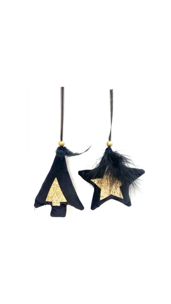 EDELMAN - decoro per albero a stella/albero in velluto