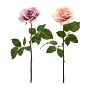 EDG - Fiore artificiale Rose Royal h55cm Rosa