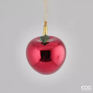 EDG - Decorazione mela in vetro rosso d20