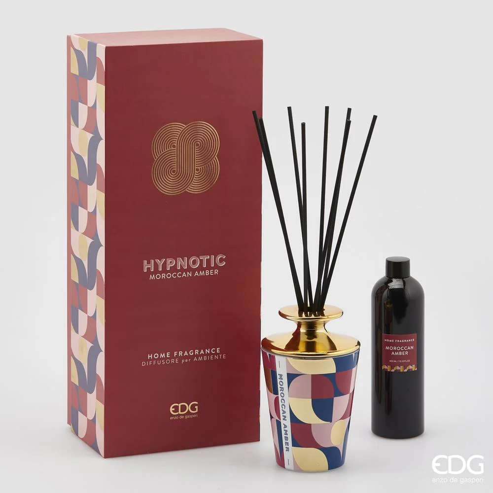 EDG - Diffusore hypnotic con bacchette fragranza Moroccan amber 400ml