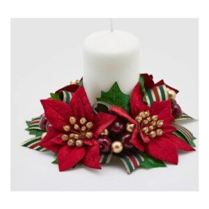 EDG - Corona natalizia Giro candela Stella con nastro