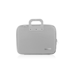 BOMBATA - Borsa Nylon silver con tracolla per documenti e PC 13
