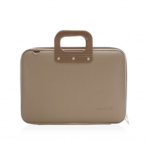 BOMBATA - Borsa Classic con tracolla tortora per documenti e PC 13