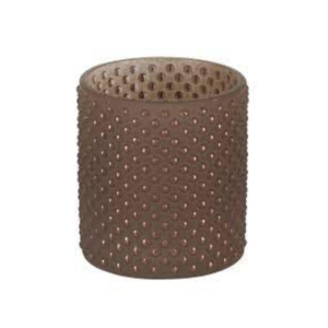CLAYRE & EEF - Portacandela Ø 7x8 cm Marrone Vetro Rotondo