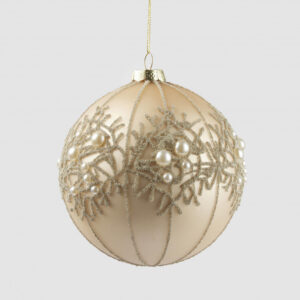 EDG - Pallina in vetro decoperle d12CM