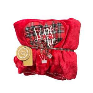 lovely shabby plaid love is in the air