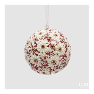 EDG - Addobbo per albero Palla Flower d.10 cm