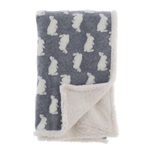BLANC MARICLO' - Plaid jacquard con sherpa 600gsm 150x200