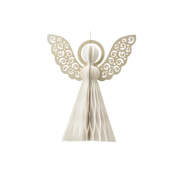 DECORIS - Pendente Angelo in carta 16,7 x 20 cm