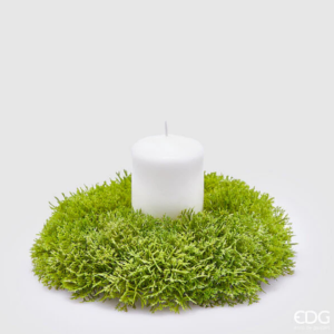 EDG - Muschio Corona Natale H 5 Cm D 18 Cm Verde
