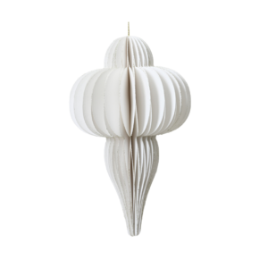 DECORIS - Pendente in carta bianco d.24x40 cm