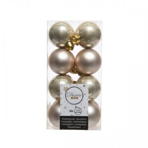 DECORIS - Sfera d.4cm 16pezzi oro