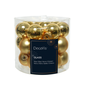 DECORIS - Sfera vetro d2,5cm 24pz