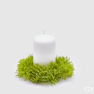 EDG - Muschio corona Natale H 3 Cm D 13 Cm Verde