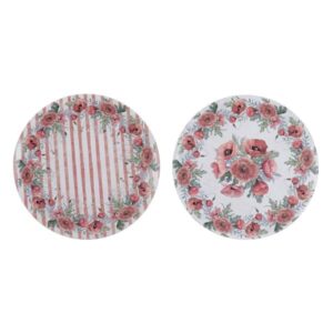 BLANC MARICLO' - Sottopiatto decoro papaveri