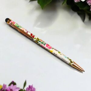 ARTEBENE - Penna elegante con Fiori e gommino touch
