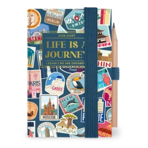 LEGAMI - Agenda 12 Mesi Fotografica Bigiornaliera Mini Travel Stickers