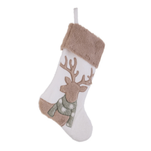 BIZZOTTO - Calza Natale Mellow Renna Bianca 45 x 28 Cm