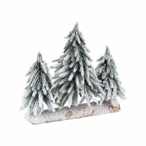 BIZZOTTO - Tris Pino Cimone Innevato cm 30 X 16 X 27 H