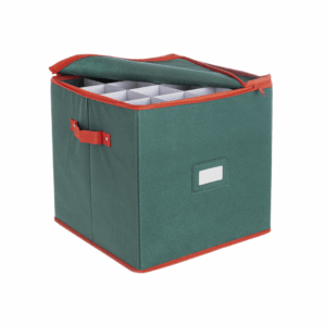 BIZZOTTO - Contenitore ''XMAS'' per Palline di Natale Verde 27 pezzi D100