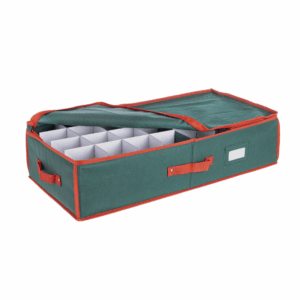 BIZZOTTO - Contenitore ''XMAS'' per Palline di Natale Verde 64 pezzi D80