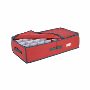 BIZZOTTO - Contenitore ''XMAS'' per Palline di Natale Verde 64 pezzi D80