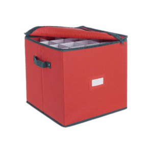 BIZZOTTO - Contenitore ''XMAS'' per Palline di Natale Rosso 27 pezzi D100