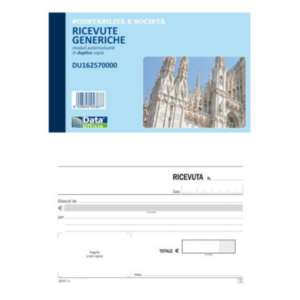 DATA UFFICIO - Blocco ricevute generiche duplice copia