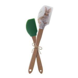 BLANC MARICLO - Set due Spatole in Silicone Coniglio Vichy Collection