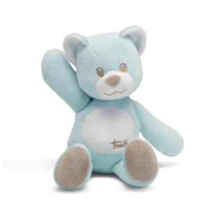 TRUDI - Peluche baby Orso Celeste cremino M