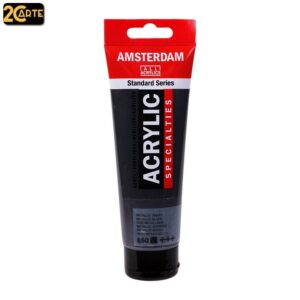 AMSTERDAM- Colori Acrilici 120ml. N° 850 - NERO METALLIZZATO