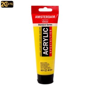 Amsterdam Colori Acrilici 120ml. N° 831 - GIALLO METALLIZZATO