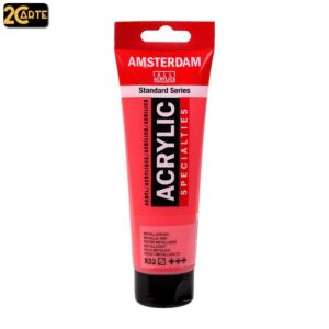 AMSTERDAM- Colori Acrilici 120ml - N° 832 - ROSSO METALLIZZATO