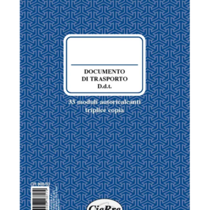 CIERRE - DOCUMENTO DI TRASPORTO